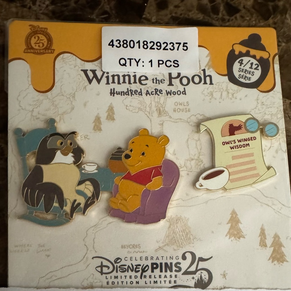 NIP Winnie the Pooh Series Pin April  4 of 12